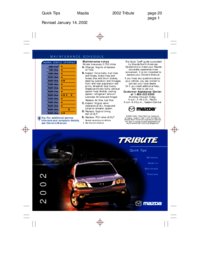 a Ver el documento Mazda 2002 Tribute Manual de usuario